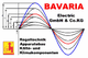 Logo der Bavaria Electric GmbH & Co. KG mit technischen Diagrammen und Schriftzug zur Regeltechnik.