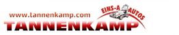 www.tannenkamp.com Logo mit Schriftzug "TANNENKAMP" und "Eins-A Autos".