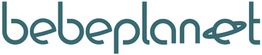 Logo de "bebeplanet" con diseño de letras estilizadas y un anillo rodeando la letra "t".