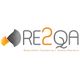 Logo with text "RE2QA: Requirement Engineering 2 Quality Assurance." Abstract globe design.