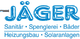 Logo von Franz Jäger mit Dienstleistungen: Sanitär, Spenglerei, Bäder, Heizungsbau, Solaranlagen.