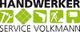 Logo von Handwerker Service Volkmann mit Werkzeug-Icons auf grünem Hintergrund.