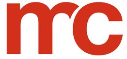 Logotipo con las letras "mc" en rojo sobre fondo blanco.