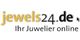 Logo von jewels24.de mit dem Slogan „Ihr Juwelier online“.