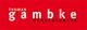 Roter Hintergrund mit weißem Text: "Thomas Gambke Werbeagentur" in Großbuchstaben.