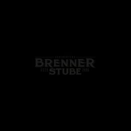 Schwarzes Bild mit kaum sichtbarem Schriftzug: "Brenner Stube, EST 2086".