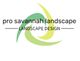 Logo for Pro Savannah Landscape Design with green and yellow swirling shapes.
