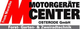 Logo von Motorgeräte Center Osterode GmbH, mit dem Schwerpunkt auf Forst-, Garten- und Zweiradtechnik.