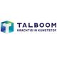 Logo van Talboom met de tekst: "Krachtig in kunststof".