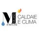 Logo con testo "Milano Caldaie e Clima di Berra Elia" e icone di goccia e fiamma.