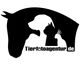 Silhouette von Tieren: Pferd, Hund, Katze, Vogel mit Text "Tierfotoagentur.de".