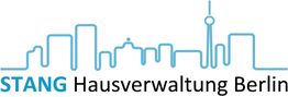 STANG Hausverwaltung Berlin Logo mit stilisierter Skyline von Berlin in Hellblau.
