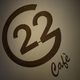 Logo del "Cafè 22" su sfondo bianco.