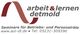 Logo von "arbeit & lernen detmold" mit Kontaktinfo und Website für Betriebs- und Personalräte.