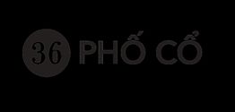 Schwarzer Hintergrund mit der Aufschrift "36 PHỐ CỔ" in stilisierter Schriftart.