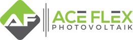 Logo: Grünes und graues Quadrat mit Buchstaben "AF", daneben Text "ACE FLEX PHOTOVOLTAIK".