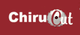 Logo-Design: Text "ChiruCut" auf rotem Hintergrund, Buchstabe "C" als Kreissägeblatt gestaltet.
