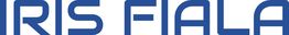 Textgrafik: "IRIS FIALA" in blauer Schrift auf weißem Hintergrund.
