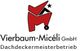 Logo von Vierbaum-Micéli GmbH, Dachdeckermeisterbetrieb mit stilisiertem roten Dach.