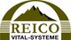 Logo von Reico Vital-Systeme mit Berggrafik und Kreisbogen.
