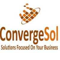 Logo of ConvergeSol with the slogan "Solutions Focused On Your Business" and a digital globe.