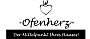 Logo mit Herzsymbol, Text: "Ofenherz - Der Mitbringladen Ihres Herzens!".
