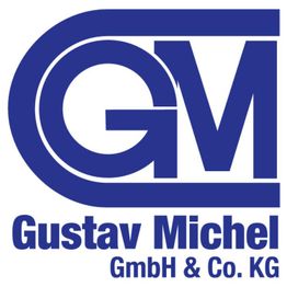 Logo der Gustav Michel GmbH & Co. KG mit blauen Buchstaben "GM".