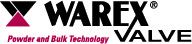 Logo von Warex Valve mit dem Text "Powder and Bulk Technology".