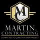Martin Contracting logo with a hexagonal emblem and the motto "Committed to Quality in Every Project."