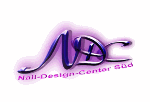 Logo mit lila "NDC" und Text "Nail-Design-Center Süd" in schwungvoller Schrift auf weißem Hintergrund.