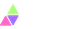 Logo met de tekst "the Sitekick" en driehoekige vormen in groen, paars en roze.