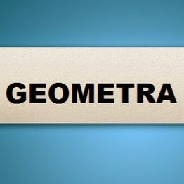 Scritta "GEOMETRA" su sfondo blu e beige.