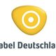 Gelbes Logo von Kabel Deutschland mit Text darunter.