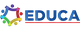 Logotipo de EDUCA con figuras humanas en círculo de colores.