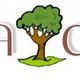 Logo "Gerosa Giardini" con albero stilizzato al centro e testo web in alto a sinistra.