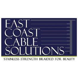 Logo of East Coast Cable Solutions with the slogan "Stainless Strength Braided for Beauty."