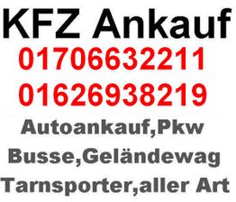 KFZ Ankauf mit Telefonnummern und Dienstleistungen wie Autoankauf, Busse, Geländewagen, Transporter.
