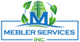 Logo with green leaves, blue 'M', and text "MOSES & SERVICES INC" in blue.