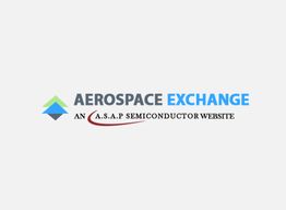 Logo of Aerospace Exchange, an ASAP Semiconductor website, with a blue and green abstract symbol.