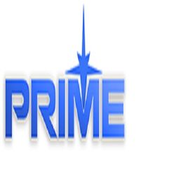 Blue text "PRIME" with a star symbol above the "I" on a white background.
