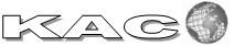Text: "KAC" mit Globus-Symbol rechts daneben.