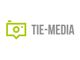 Ein Logo mit einer grünen Kamera-Ikone und dem Text "TIE-MEDIA" in Grau.