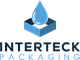 Interteck Packaging logo with a blue droplet and box graphic.