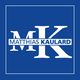 Logo: Weiße Buchstaben "MK" auf blauem Hintergrund mit "MATTHIAS KAULARD" in Weiß.