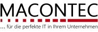 Logo von MACONTEC mit Slogan: "...für die perfekte IT in Ihrem Unternehmen".