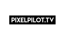 Text "PIXELPILOT.TV" auf schwarzem Hintergrund.