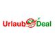 Logo von "Urlaub Deal" in Rot und Grün mit Weltkugel und Flugzeugmotiv.