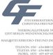 Logo und Kontaktdaten einer Steuerberaterin in Berlin, inklusive Adresse, E-Mail und Telefon.