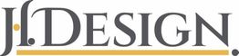 Logo mit grauem Text "J.I. DESIGN" und gelber Linie darunter.