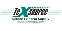 TeXsource logo with "Screen Printing Supply" and website link below.